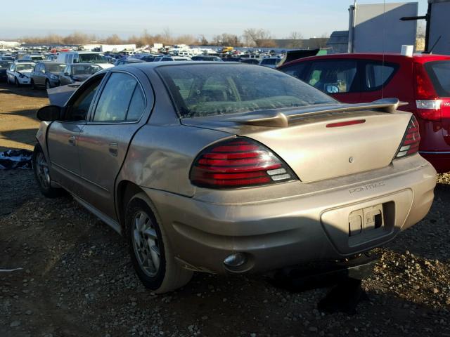 1G2NE52E65M130589 - 2005 PONTIAC GRAND AM S GOLD photo 3