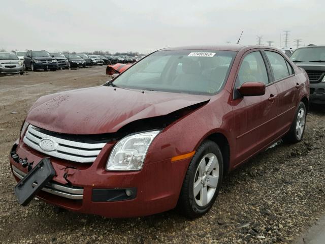 3FAHP07Z17R133076 - 2007 FORD FUSION SE RED photo 2