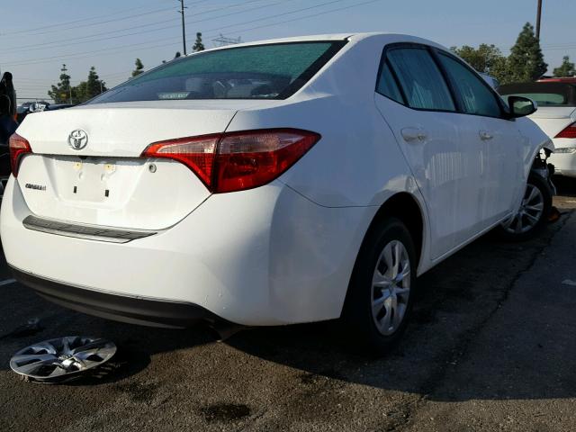 5YFBURHEXHP600219 - 2017 TOYOTA COROLLA L WHITE photo 4