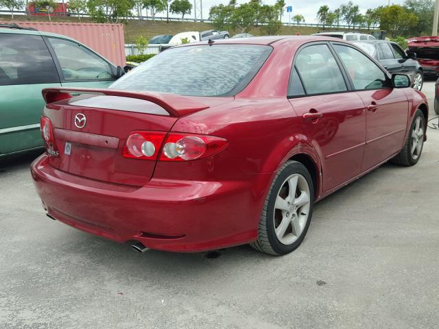 1YVHP80C255M41799 - 2005 MAZDA 6 I RED photo 4