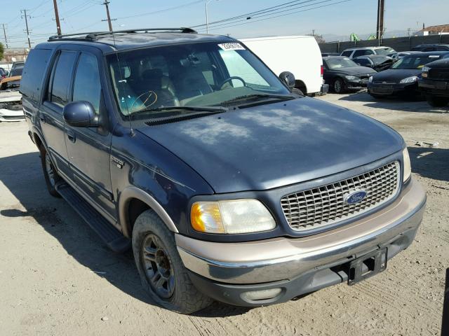 1FMRU17L9XLC51847 - 1999 FORD EXPEDITION BLUE photo 1