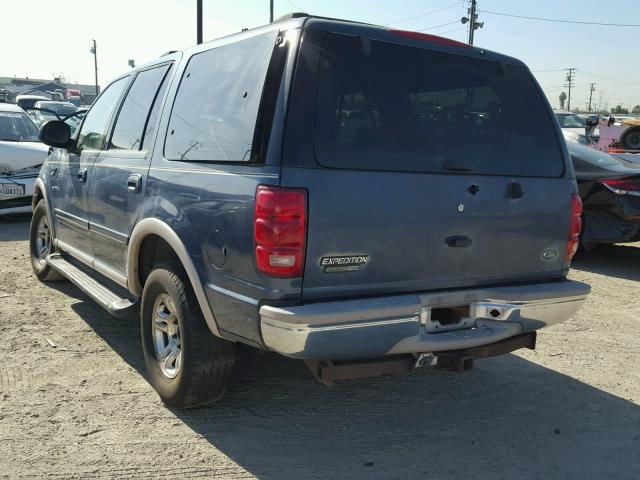 1FMRU17L9XLC51847 - 1999 FORD EXPEDITION BLUE photo 3