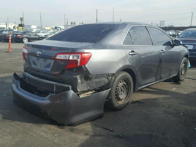 4T4BF1FK4CR269252 - 2012 TOYOTA CAMRY BASE GRAY photo 4