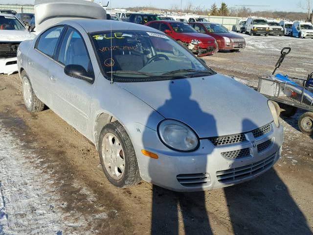 1B3ES56C95D257948 - 2005 DODGE NEON SXT SILVER photo 1