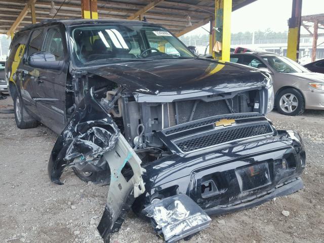 1GNSCJE00DR343527 - 2013 CHEVROLET SUBURBAN C BLACK photo 1