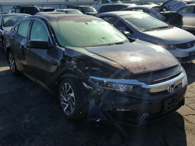 2HGFC2F70HH530673 - 2017 HONDA CIVIC EX იასამნისფერი ფოტო 1