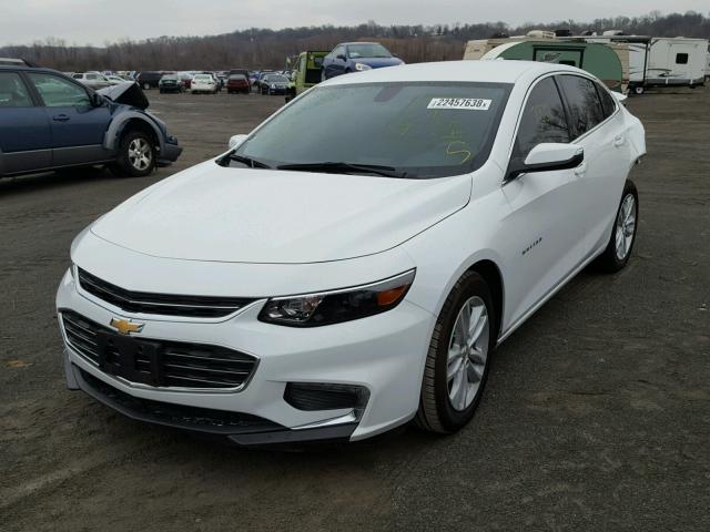 1G1ZE5ST1HF131095 - 2017 CHEVROLET MALIBU LT WHITE photo 2