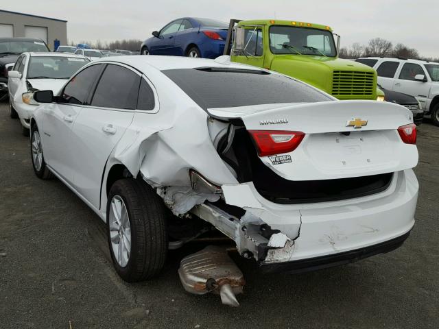 1G1ZE5ST1HF131095 - 2017 CHEVROLET MALIBU LT WHITE photo 3