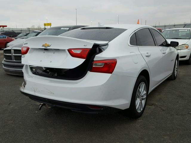 1G1ZE5ST1HF131095 - 2017 CHEVROLET MALIBU LT WHITE photo 4