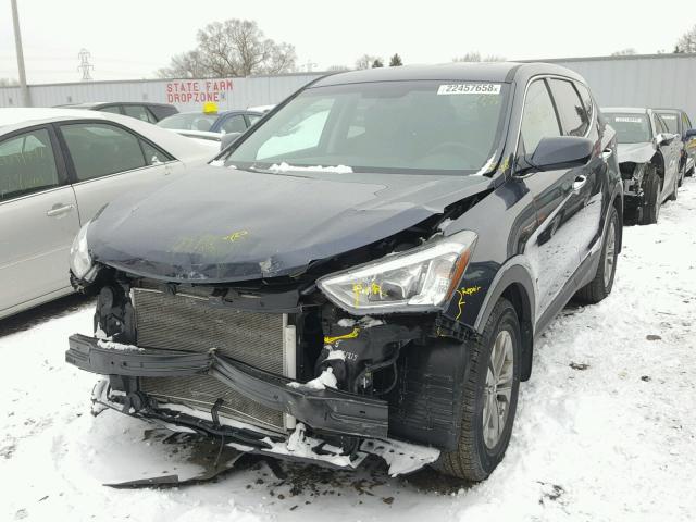 5XYZT3LB0DG097701 - 2013 HYUNDAI SANTA FE S BLUE photo 2