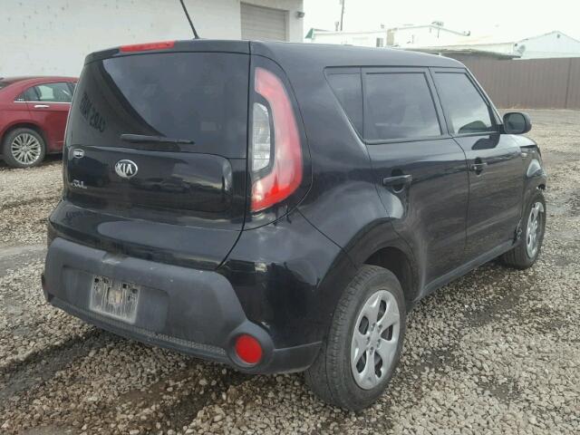 KNDJN2A23E7001532 - 2014 KIA SOUL BLACK photo 4