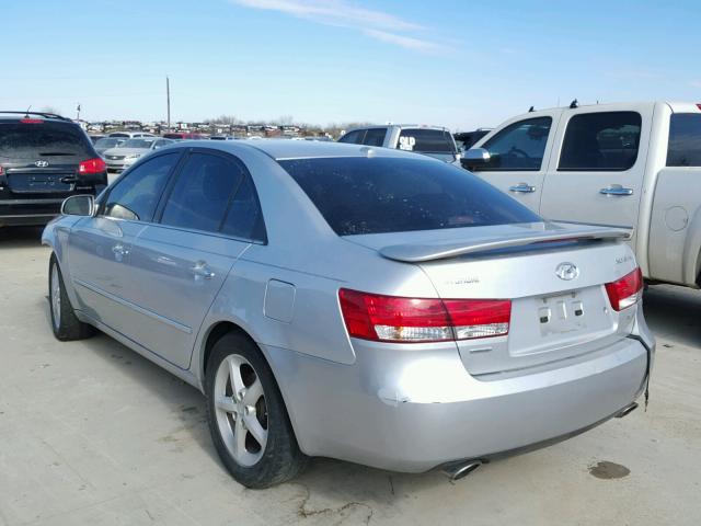 5NPEU46F98H360086 - 2008 HYUNDAI SONATA SE SILVER photo 3