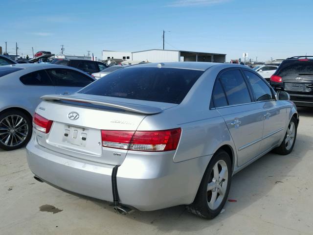 5NPEU46F98H360086 - 2008 HYUNDAI SONATA SE SILVER photo 4