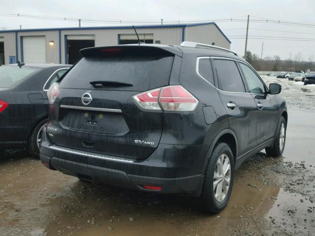 KNMAT2MV7GP660924 - 2016 NISSAN ROGUE S BLACK photo 4