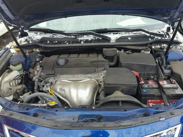 4T4BF3EK6BR123933 - 2011 TOYOTA CAMRY BASE BLUE photo 7