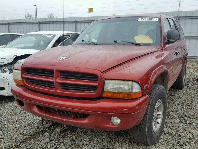 1B4HS28Z0XF693748 - 1999 DODGE DURANGO RED photo 2