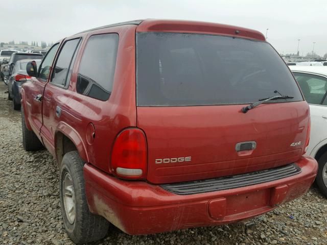 1B4HS28Z0XF693748 - 1999 DODGE DURANGO RED photo 3