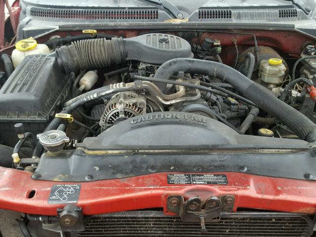 1B4HS28Z0XF693748 - 1999 DODGE DURANGO RED photo 7