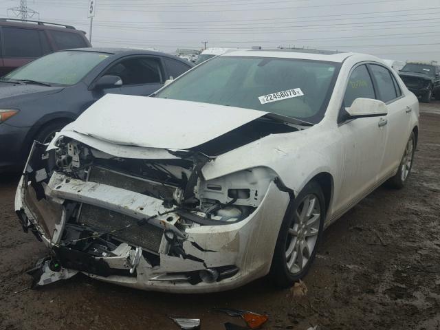 1G1ZE5E70BF386925 - 2011 CHEVROLET MALIBU LTZ WHITE photo 2