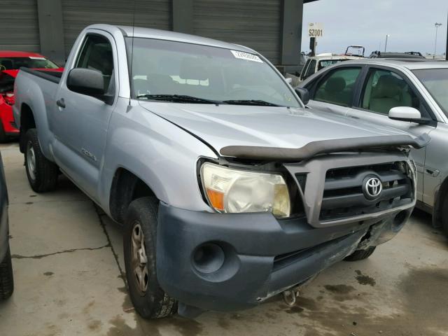 5TENX22N47Z385563 - 2007 TOYOTA TACOMA SILVER photo 1