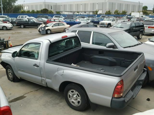 5TENX22N47Z385563 - 2007 TOYOTA TACOMA SILVER photo 3