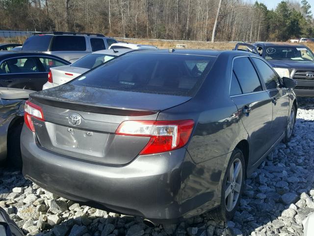 4T1BF1FK9CU178441 - 2012 TOYOTA CAMRY BASE GRAY photo 4