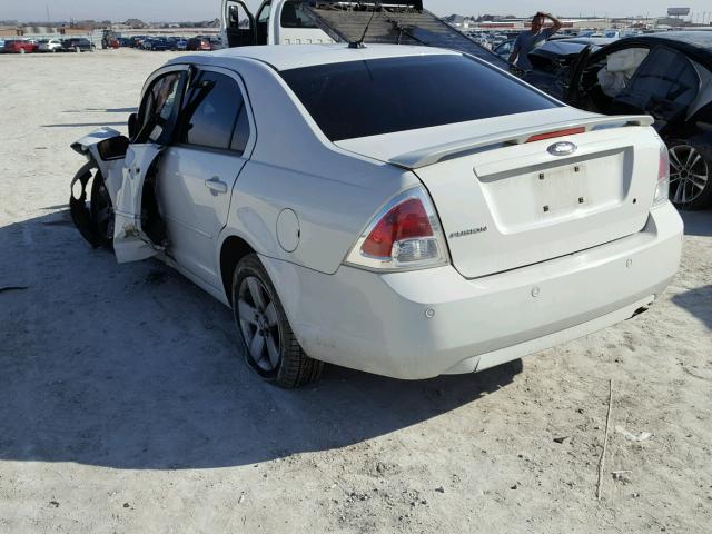 3FAHP07ZX8R251189 - 2008 FORD FUSION SE WHITE photo 3