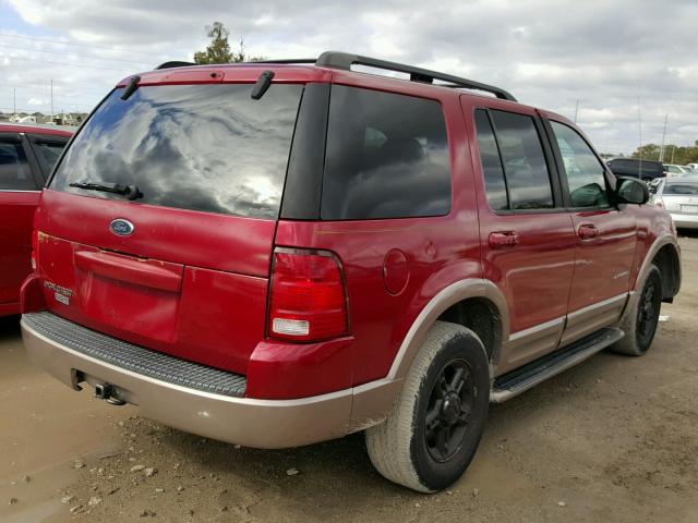 1FMZU64E12UC36104 - 2002 FORD EXPLORER E RED photo 4