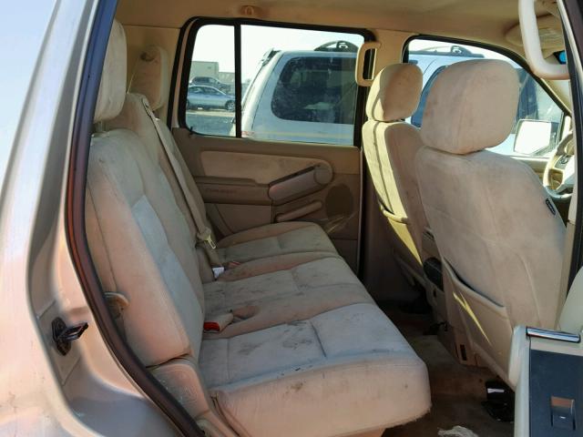 1FMEU73E07UB68438 - 2007 FORD EXPLORER X TAN photo 6