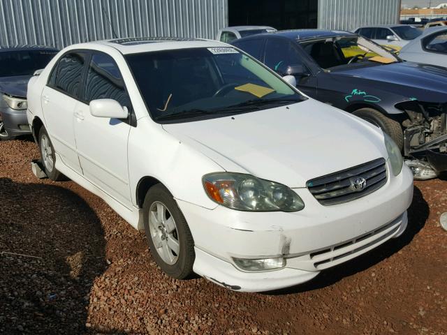 1NXBR32E73Z065087 - 2003 TOYOTA COROLLA CE WHITE photo 1