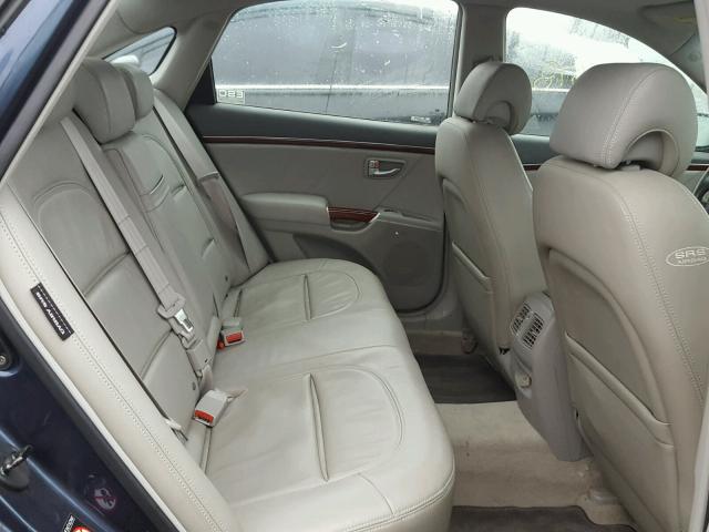 KMHFC46F28A252774 - 2008 HYUNDAI AZERA SE BLUE photo 6