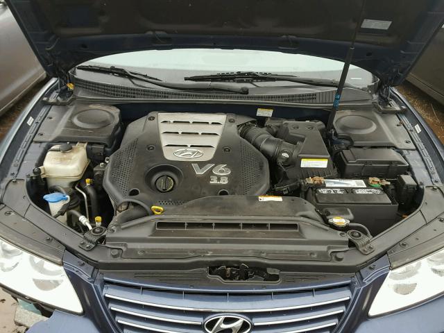 KMHFC46F28A252774 - 2008 HYUNDAI AZERA SE BLUE photo 7