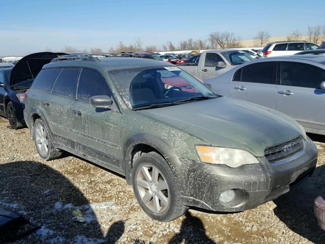 4S4BP61C666360584 - 2006 SUBARU LEGACY OUT GREEN photo 1