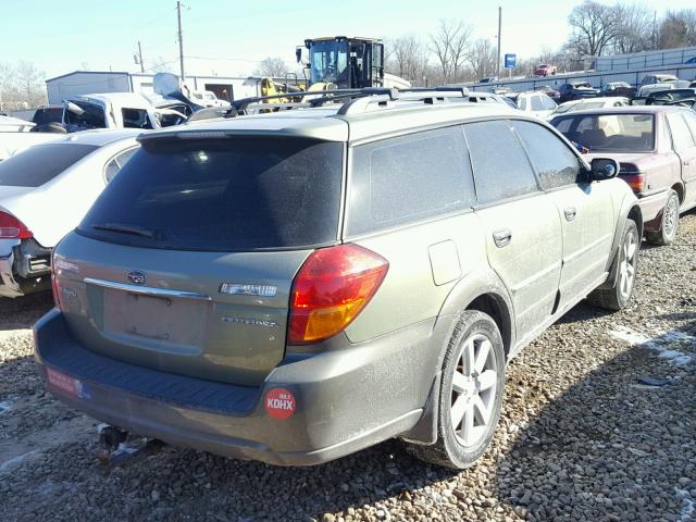 4S4BP61C666360584 - 2006 SUBARU LEGACY OUT GREEN photo 4