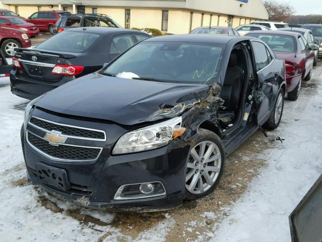 1G11E5SA4DF341387 - 2013 CHEVROLET MALIBU 2LT BLACK photo 2