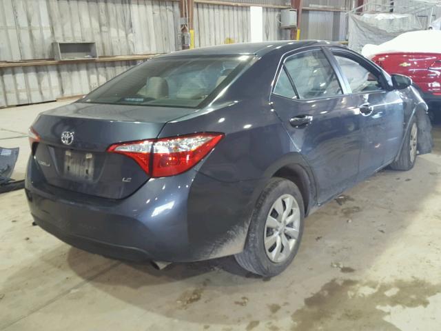 5YFBURHE7FP181727 - 2015 TOYOTA COROLLA L GRAY photo 4