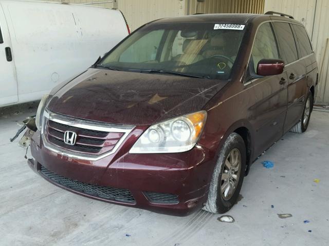 5FNRL38728B114743 - 2008 HONDA ODYSSEY EX MAROON photo 2