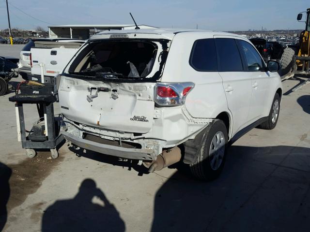 JA4AD2A37EZ017310 - 2014 MITSUBISHI OUTLANDER WHITE photo 4