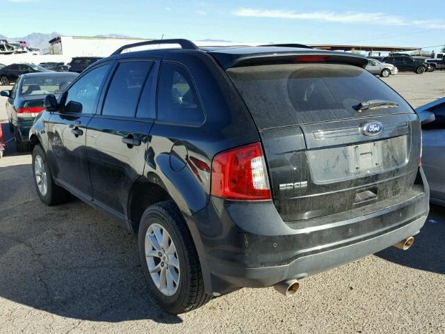 2FMDK3GC4EBA10013 - 2014 FORD EDGE SE BLACK photo 3