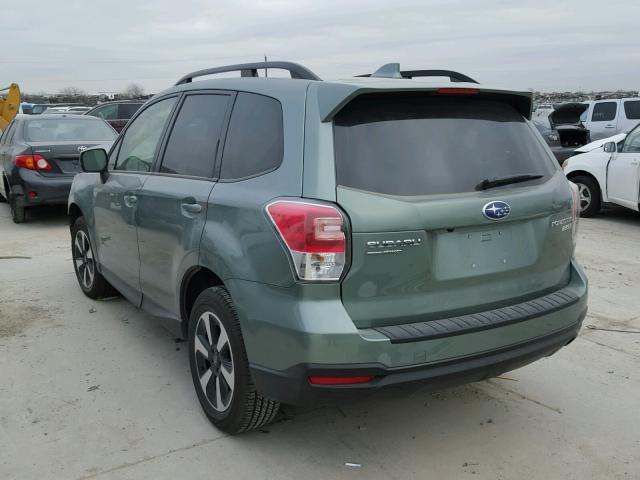 JF2SJAEC2HH459625 - 2017 SUBARU FORESTER 2 GREEN photo 3