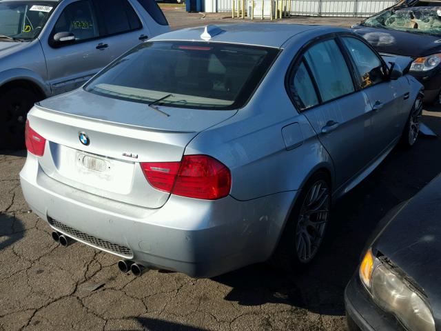 WBSVA93508E215514 - 2008 BMW M3 GRAY photo 4