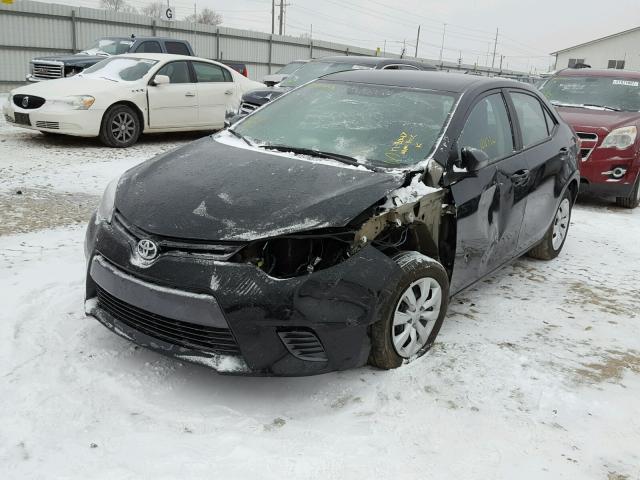 5YFBURHE9GP535149 - 2016 TOYOTA COROLLA L BLACK photo 2