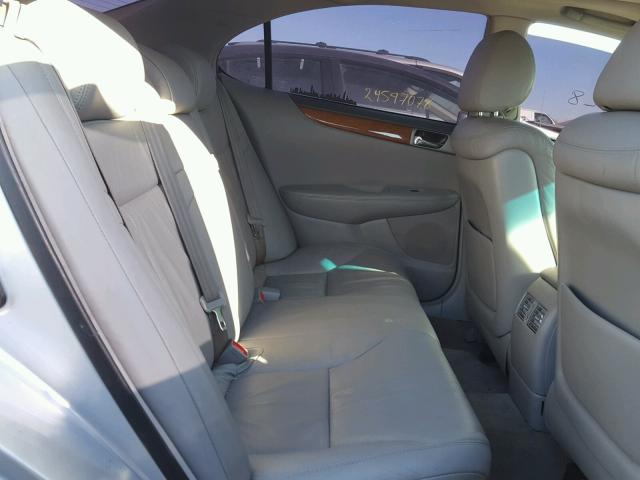 JTHBA30G865154342 - 2006 LEXUS ES 330 SILVER photo 6