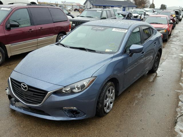 JM1BM1U76E1129422 - 2014 MAZDA 3 SPORT BLUE photo 2