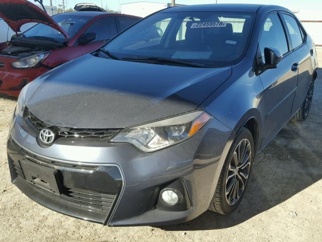 5YFBURHE6GP435249 - 2016 TOYOTA COROLLA L GRAY photo 2