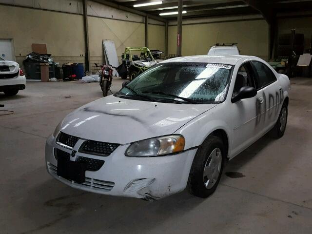 1B3EL46T75N643852 - 2005 DODGE STRATUS SX WHITE photo 2