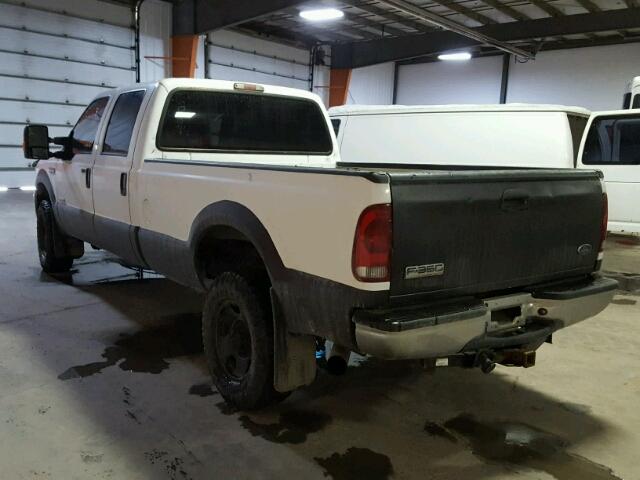 1FTWW31P37EB26789 - 2007 FORD F350 SRW S WHITE photo 3