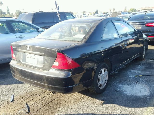 1HGEM21581L022782 - 2001 HONDA CIVIC LX BLACK photo 4