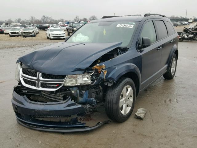 3C4PDCAB1FT578415 - 2015 DODGE JOURNEY SE BLUE photo 2