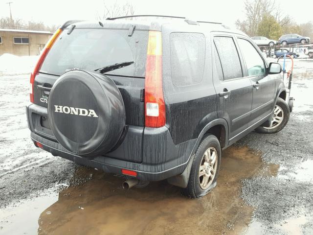 JHLRD78814C014995 - 2004 HONDA CR-V EX BLACK photo 4